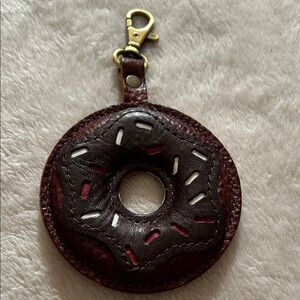 Brown Donut Keychain